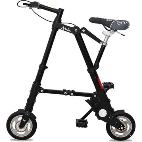 10 Inch Foldable Bike Female Mini Vehicles Portable Aluminum Alloy Frame Children Bicycle Chain Drive System