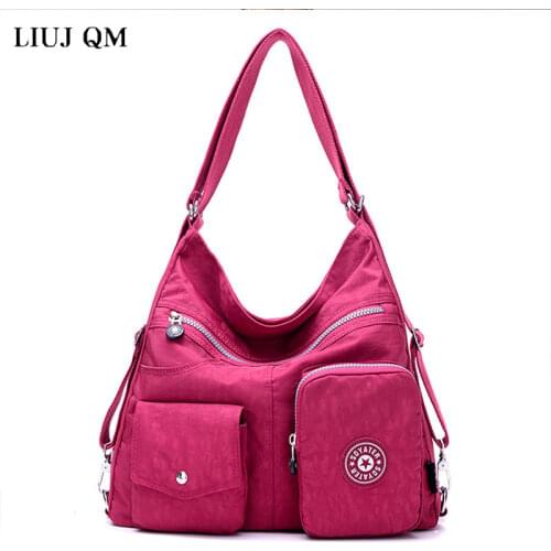 2021 Women Handbag Large Capacity Crossbody Bag Canvas Tote Casual Multi-pocket Waterproof Bag Fashion Ladies Shoulder Bags Tote