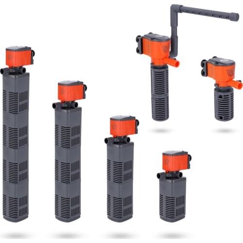 3 In 1 Aquarium Filter Fish Tank Filter Submersible For aquarium Multifunction Pump Air Oxygen Increase Aquarium Internal Filter