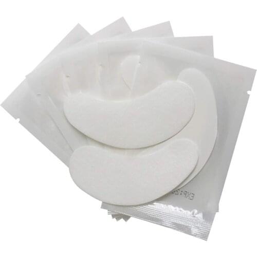 50/100 Eyelash Patches for Building Eyelash Pads Eye Gel Patches Under Eyelash Pads for Eyelash Extension Lint Free Paper-Patch