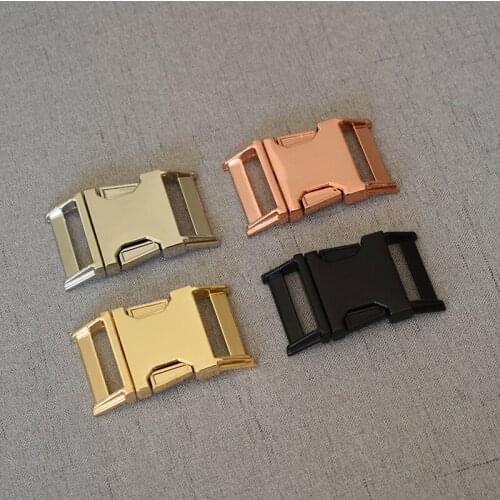 50 pcs/pack 32mm Metal Backpack strap Buckle Quick Side Release Buckle for Bracelet DIY Dog Collar Strap Webbing Outdoor Camp