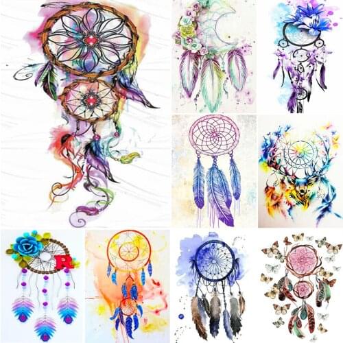 5D DIY Diamond Painting Dreamcatcher Cross Stitch Kit Full Drill Square Embroidery Mosaic Art Picture of Rhinestones Decor gift