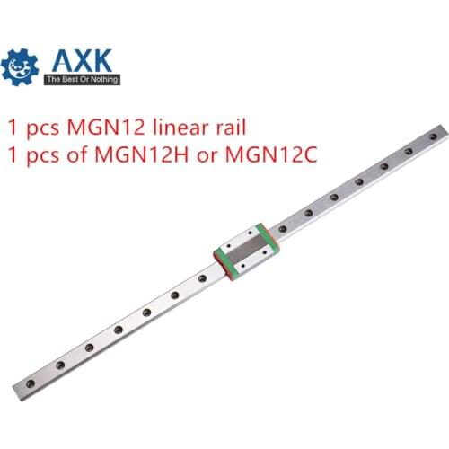 3d Printer Block 12mm Mgn12h 1000 Mm Guide Linear Rail Set Mgn12 Cnc 1 Pcs Motion Guideway Bearing Steel Cutter 100 150 200 250