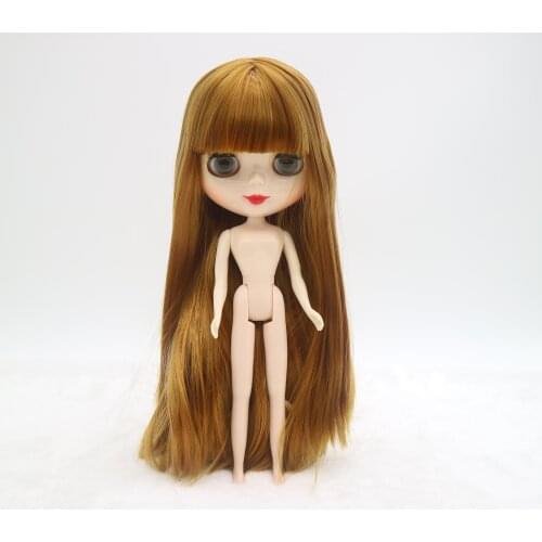 Smooth hair Nude blyth dolls DIY doll