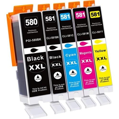 Befon PGI580 CLI581 Compatible for Canon PGI-580 CLI-581 Ink Cartridges for Canon TR8550 TS8150 TS8250 TS6150 TR7550 TS9150