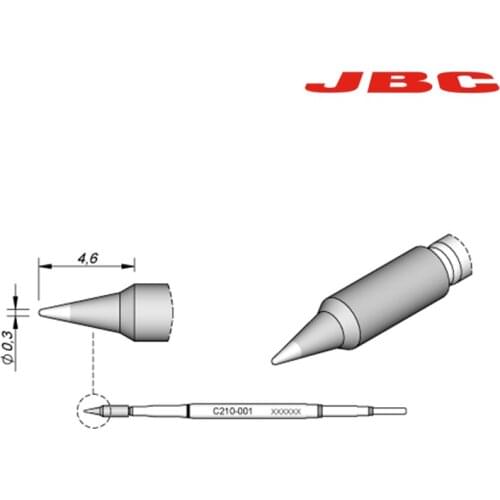 JBC cartridges Precision C210 welding head 210-020 210-001 210-009 Conical welding head