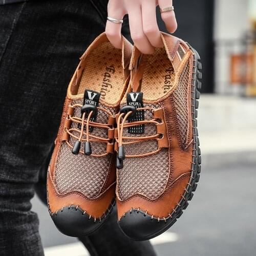 Basket Homme Summer Breathable Men Hiking Shoes Mesh Outdoor Man Sneakers Climbing Sport Shoes Quick-dry Water Walking Shoes