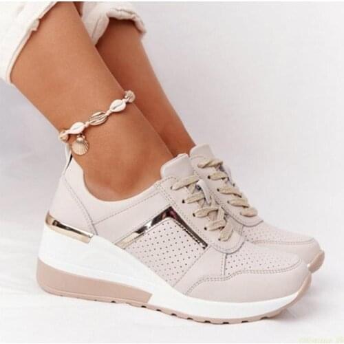 Sneakers Women Vulcanized Shoes Solid Color Mesh Breathable Ladies Sport Shoes Casual Outdoor Platform Female Flats 2021