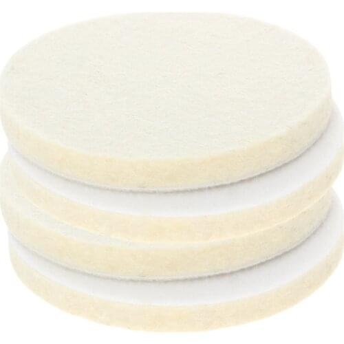 Utoolmart 2pcs/4pcs High Quality 4-inch/5-inch Wool Wheel Round Abrasive Tools Suitable For Glass Floor Stone Ceramic Polishing