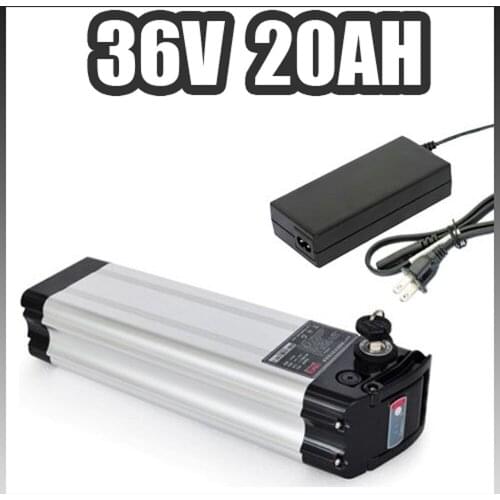 Silver fish 36V 20AH Ebike Lithium ion Battery Free EU US Duty tax shipping