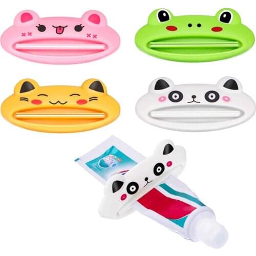 Cartoon Toothpaste Squeezer Bath Toothbrush Holder Tube Rolling Holder Squeezer Toothpaste Dispenser Tool Bathroom Accessories