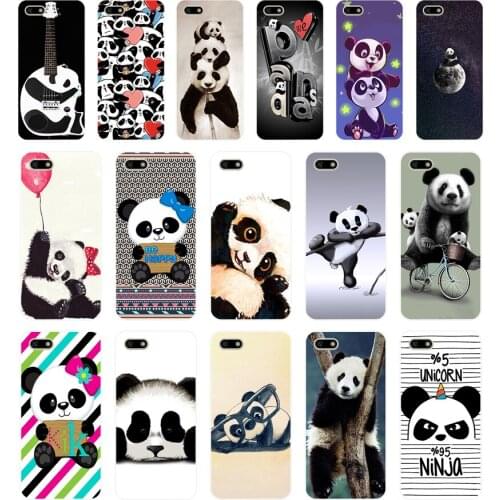 315SD cute little panda Soft Silicone Tpu Cover Case for huawei Honor 7c 7x 7a pro 7x P20 Nova 2i 3i