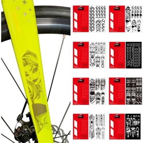 3D MTB Road Mountain Bike Sticker Scratch-Resistant Removeable Sticker 500 micron semi-soft PVC Protect Frame Protector tools