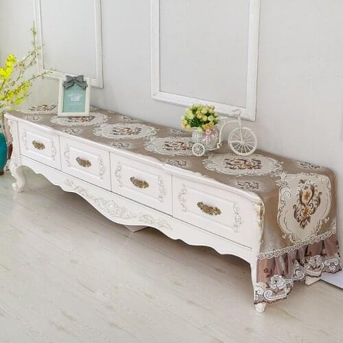 New Household Fabrics TV Stand Dustproof Cover Towel Modern Simple Generation Beautiful TV Cabinet Cover