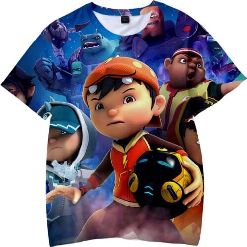 New Anime BoBoiBoy T shirts Kids Short t shirt Fashion Summer Short-Sleeved Tops Cute Boys/girls Streetwear Boboiboy Clothing