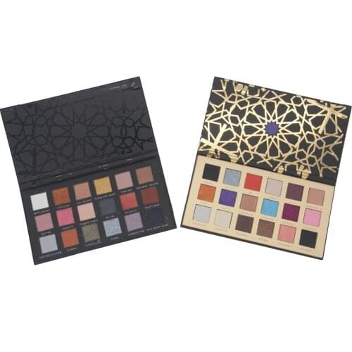 Eyeshadow Palette Professional 18 colors Shimmer Highlight Pressed powder Natural Eye shades Makeup Cosmetics