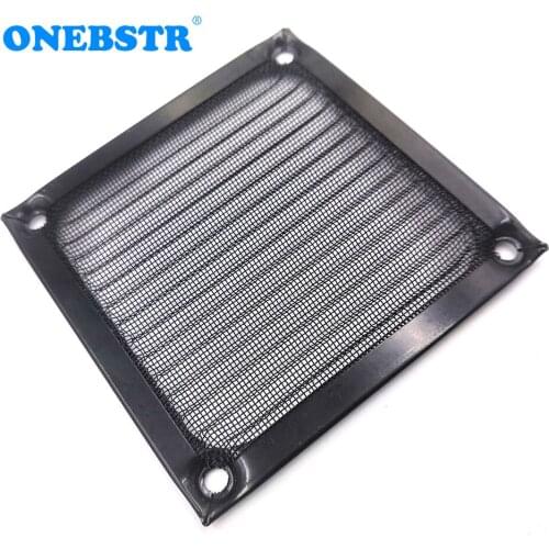 2Pcs 8CM Stainless Steel Dust-Proof Filter Net Cover Aluminum Frame For 8010 8015 8020 8025 Fan Corrugated Design High Quality