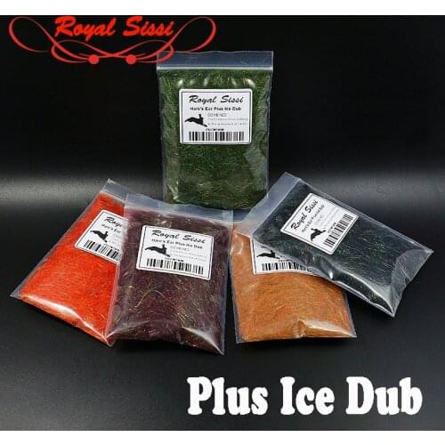 Royal Sissi 8 optional colors Hares Ear dub Plus ice Dubbing buggy Czech nymph dub fly tying materials spiky& sparkle scud dub