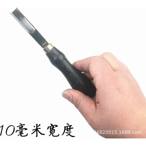 Handmade Leather Sharpener Leather Craft Making Tool Wide-side Shovel Edge Shovel Leather Thinning Knife 4/6/8/10 mm
