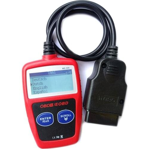 OBD2 Code Reader MS309 Scanner Digital LCD Display OBDII Car Engine Auto Diagnostic Tool Vehicle Check Engine Light Analyzer
