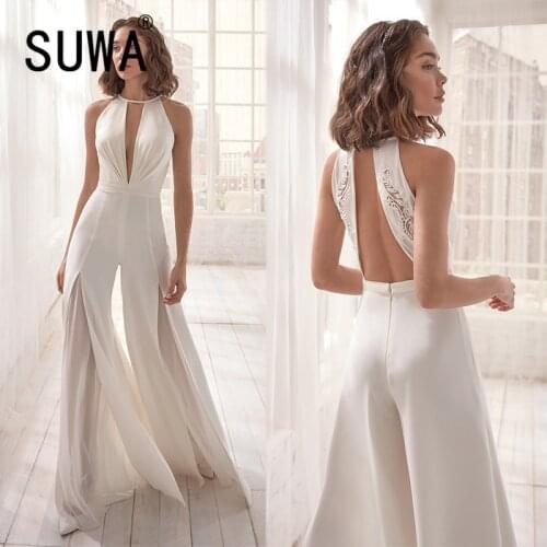 Женские вечерние брючные комбинезоны SUWA China At AliExpress