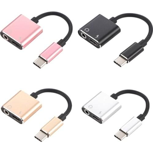 Type C Adapter Aux Audio Adapter USB Type C to 3.5mm Earphone Jack Adapter For Xiaomi Mi 6 Huawei without 3.5 jack