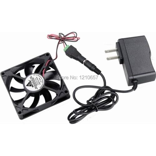 2 PCS lot Gdstime 80mm 80x80x15mm 8015 Ball Bearing Case Cabinet Cooling Fan With Power adapter AC 110V 115V 120V 220V 240V