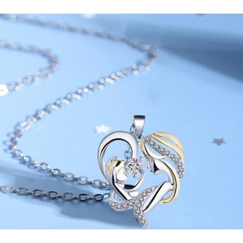 Moms love Pendant Necklace Mothers Birthday Gift Woman Necklaces Jewelry Mothers Day Gifts