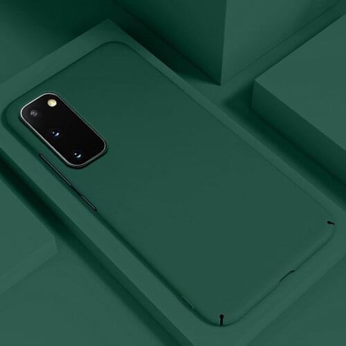 Ultra-thin Colorful Matte Hard PC Phone Case For Samsung Galaxy S20 S10 E 5G S9 S8 Note 10 9 Plus Cute Shockproof Frosted Cover