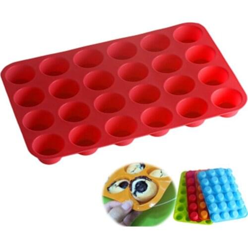 2pcs/set Silicone Muffin Pan Cake Mold Round Cupcake Topper Baking Mold Sphere Chocolate Dessert Mold Soap Candle Craft Mold