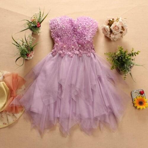 2016 youth girls print 3D flowers long dress girl pearls evening lace dresses girls party tee dress big girls irregular dresses