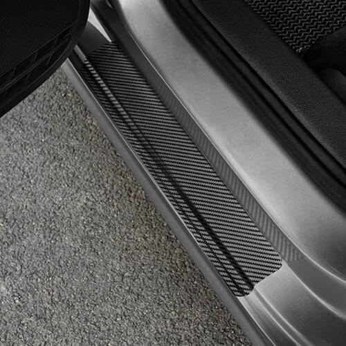 4Pcs Auto Tür Sill Schutz Tür-Schwellen-verschleiss-Platte Aufkleber for Toyota wishes mark x supra gt86 4runner avensis Camry