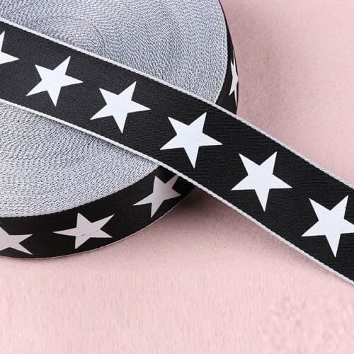 2M 40mm Wide Stars Printed Grosgrain Ribbon Hair Bow/Christmas/weddin DIY sewing supplies Accessories Decoration craft supplies