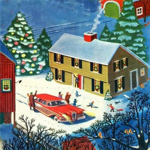 Diamond painting Christmas landscape kids gifts 5d diamond mosaic full square / round diamond art