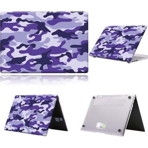 PC New Purple Camouflage Laptop Case For Huawei MateBook 13/13 AMD Ryzen/14/D14/D 15/X 2020/X Pro/Pro 16.1/Honor MagicBook 14/15