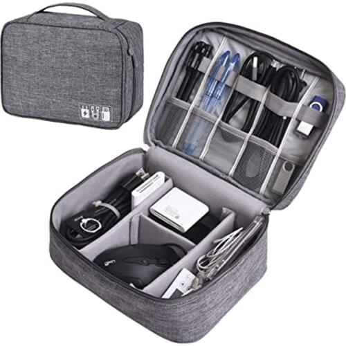 Cable Organizer Bag Electronic Storage Bag Gadget Organizer Charger Cable Wires Headphone Case Travel Digital Accessories Pouch
