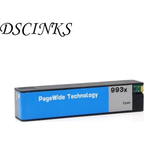 For HP 993 Cyan For HP PageWide 755dn 774dn 774dns 750dn 750dw 772dn 772dw 777z 777zs P77740dn printer ink cartridge with chip