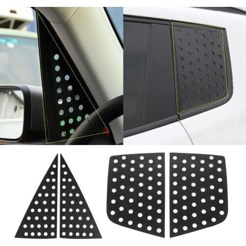 Front Rear Triangle Window Glass Plate Decoration Cover Trim for Jeep Renegade 2016 2017 2018 2019 2020 Car Accessories Black