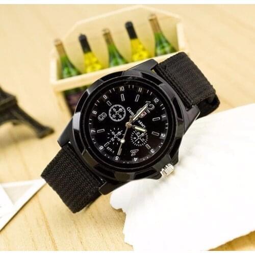 Reloj Hot Sale New Luxury Brand Men Geneva Quartz Watch Men Fashion Canvas Outdoor Sports Military Watches Clock Gift Relogio