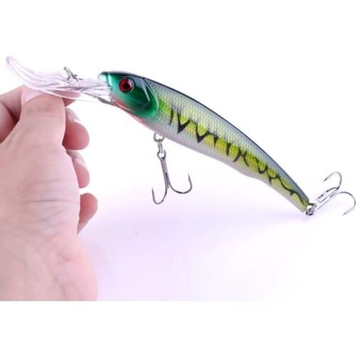 HENGJIA 16.5cm 27.9g hard plastic diving minnow fishing lures wobbler carp perch catfish fishing baits pesca fishing tackles