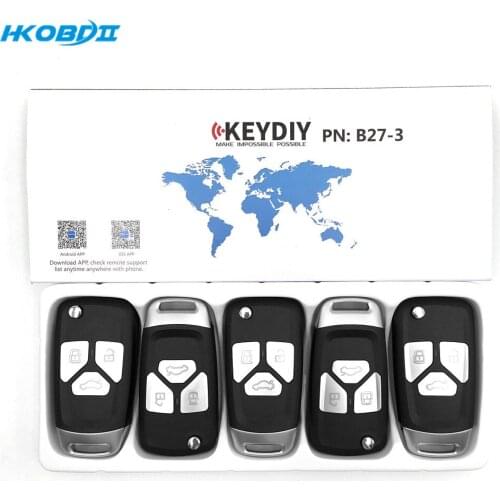 HKOBDII KEYDIY Original KD B27-3 Button B series Universial Remote For KD900/KD-X2/ URG200/KD MINI B Series Remote