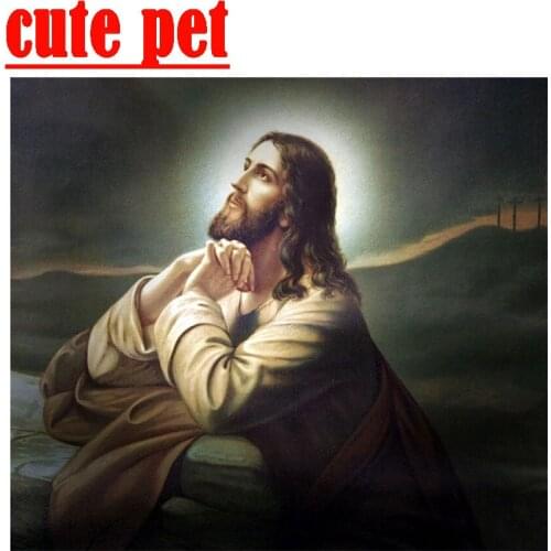 Jesus 5D round square diamond embroidery religion Diy Wallpaper full sets diamond painting mosaic pictures rhinestones icon