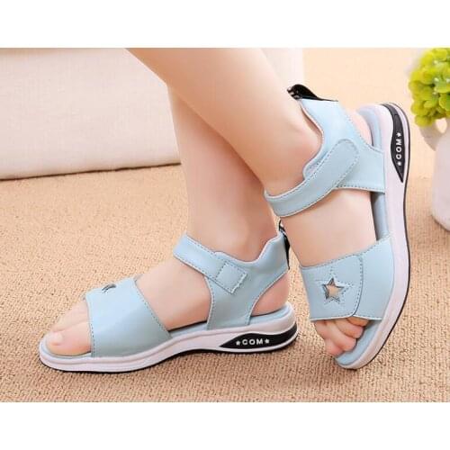 Summer Girls Sandals Solid And flats Toddler Girl Sandal Cute And Comfortable Kids Sandals Anti-slip Chlidren Sandal