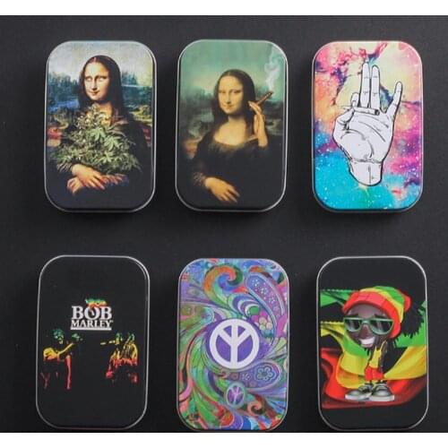 Fashion Tobacco Box Cigarette Humidor Cigarette Cigar Tobacco Rolling Paper Storage Box Container Smoking Accessories