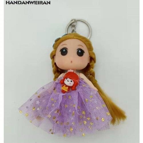 New 1PCS 9CM Wedding Doll Keychain Doll Pendant Girl Loves Holiday Gifts HANDANWEIRAN