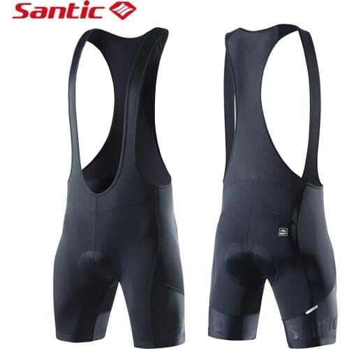 2022 New Santic Cycling Bib Shorts Mens 4D Padded Breathable Reflective Bicycle Half Pants Sunmer Mountain Road Bike Men Sports