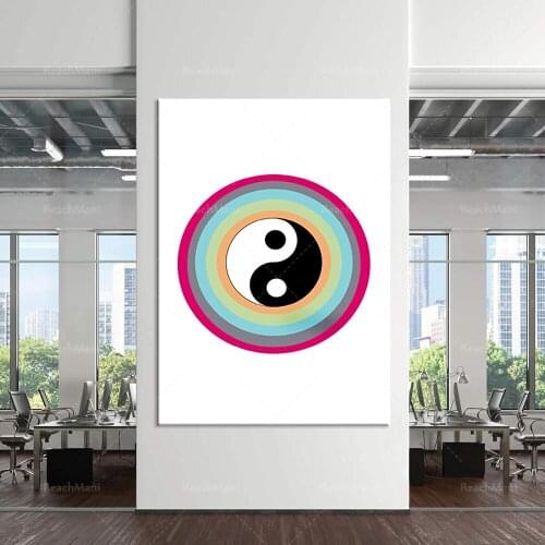 Yin et yang Imprimables, Wall Déco, poster creative wall graphic fashion art prints, poster printing minimalist wall art retro d