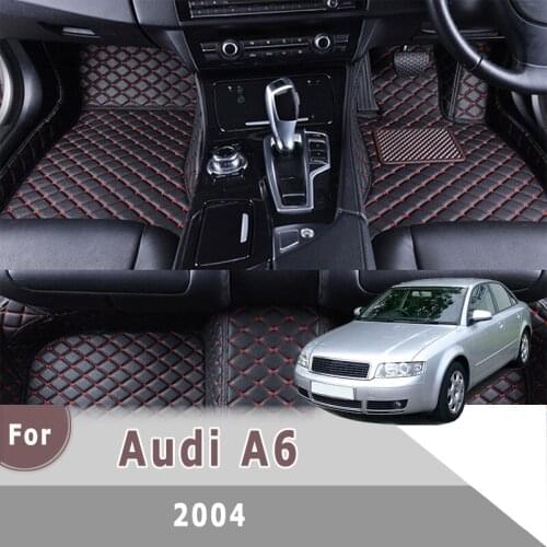 RHD Carpets For Audi A6 2004 Car Floor Mats Custom Auto Foot Pads Automobile carpet covers Accessories Rugs Decoration