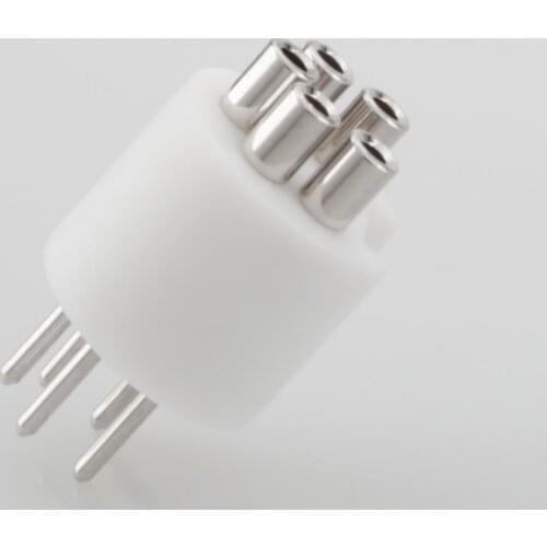 Viborg LP107R Rhodium plated Pure Copper male DIN phono plug MDIN R PLUG MALE DIN TONEARM PLUG fits REGA RB250 251 300 301