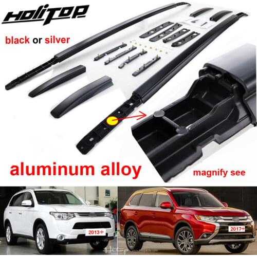 Hottest roof rack/roof rail/bar for Mitsubishi Outlander 2013-2020,aluminum alloy fixing,by screws,free drill hole,real strong